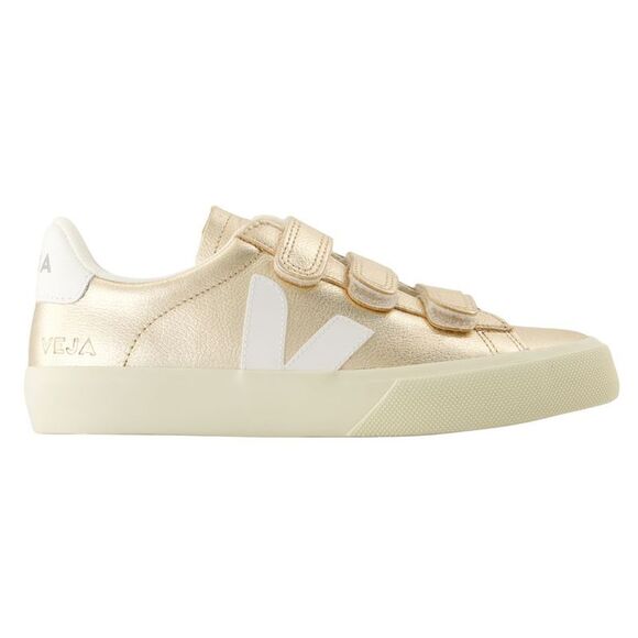 Recife Logo Sneakers - Veja - Leather - Gold
